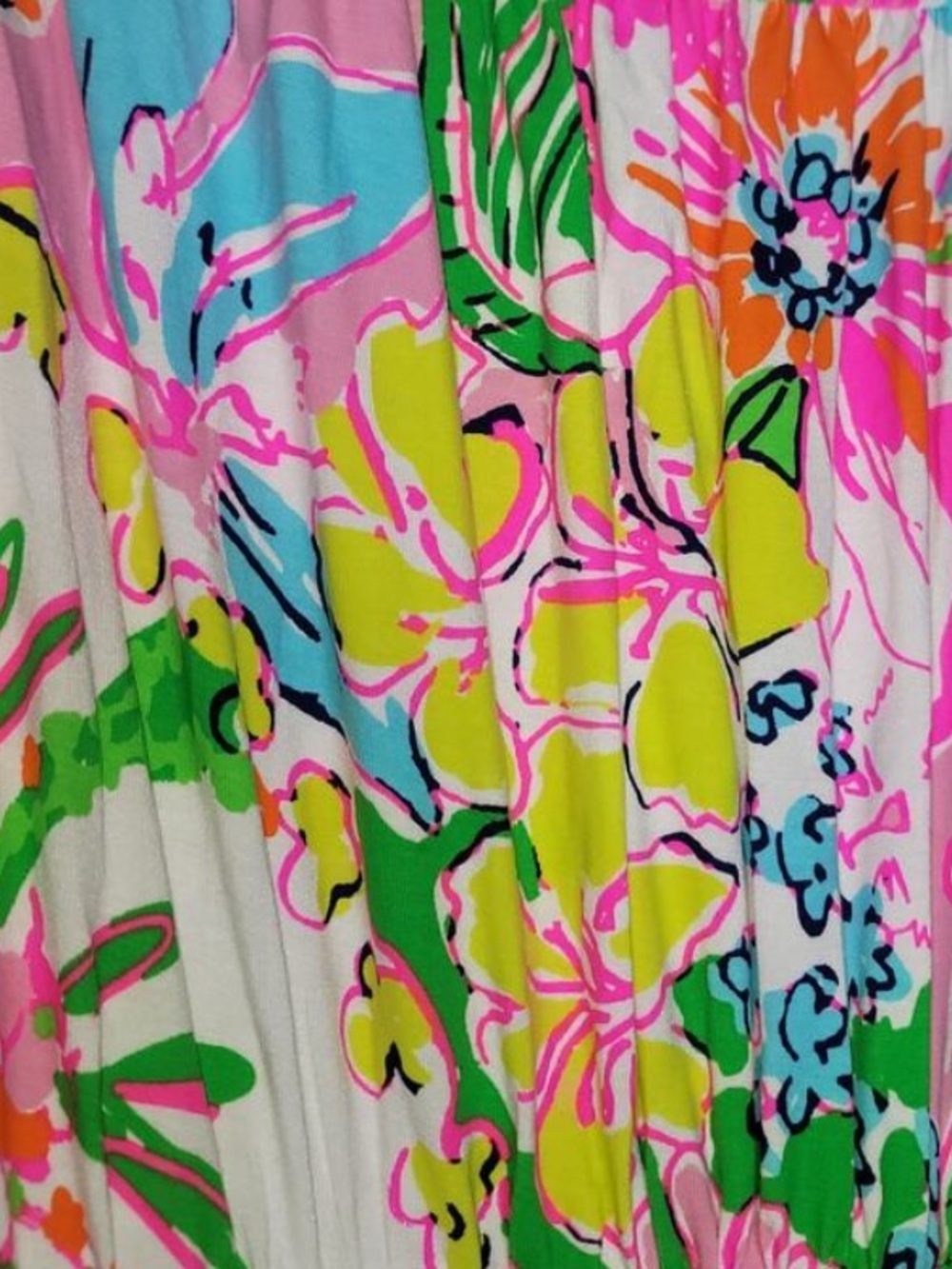 ⚜️Lilly Pulitzer Strapless Floral Maxi Dress - Pink, Green, Blue, Orange - Picture 2 of 3